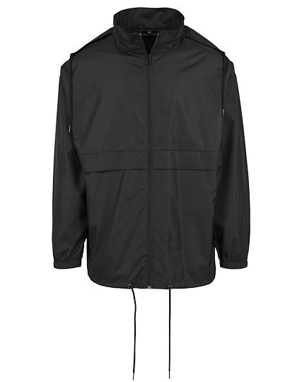 Kurtka wiatrowka oversize z kapturem BY078 - Black