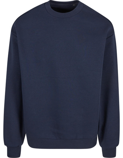 Bluza Oversize z Okrągłym Dekoltem NM012 - Navy