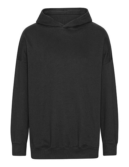Bluza oversize z kapturem i kieszeniami NET63112 - Black