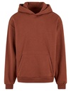 Bluza z Kapturem Oversize Bawełniana NM011 - Chocolate Brown