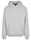Bluza z Kapturem Oversize Bawełniana NM011 - Light Asphalt
