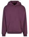 Bluza z Kapturem Oversize Bawełniana NM011 - Plum Purple