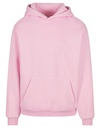 Bluza z Kapturem Oversize Bawełniana NM011 - Soft Pink