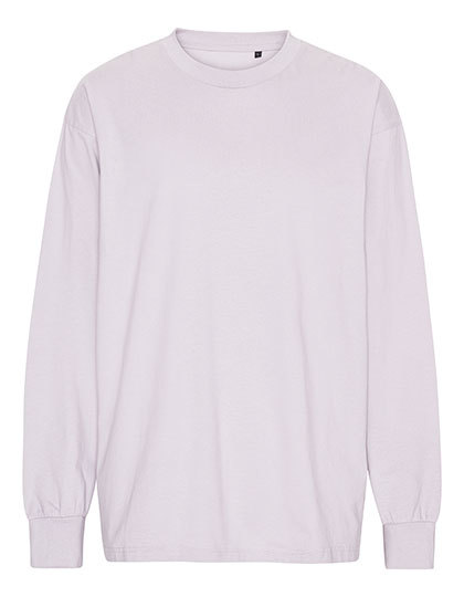 T-Shirt Oversize z Długim Rękawem NET60050 - Dusty Purple