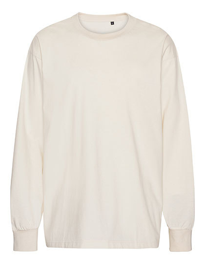 T-Shirt Oversize z Dlugim Rekawem NET60050 - Raw