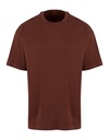 Koszulka Oversize Bawełniana NM003 - Chocolate Brown