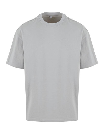 Koszulka Oversize Bawełniana NM003 - Light Asphalt