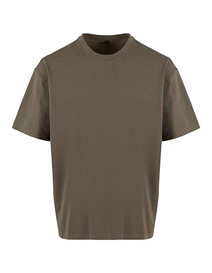 T-shirt oversize z krótkim rękawem NM003 - Olive