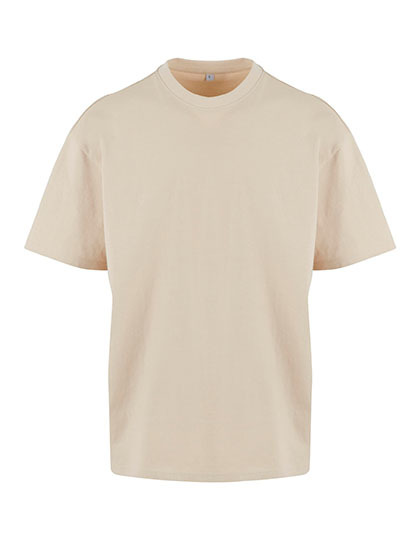 T-shirt oversize z krótkim rękawem NM003 - Sand