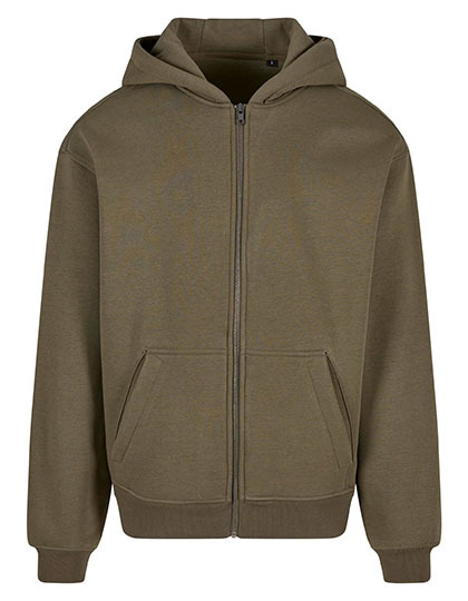 Bluza Rozpinana z Kapturem Oversize Bawelna Poliester NM013 - Olive