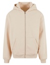 Bluza Rozpinana z Kapturem Oversize Bawełna Poliester NM013 - Sand
