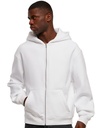 Bluza Rozpinana z Kapturem Oversize Bawełna Poliester NM013 - White