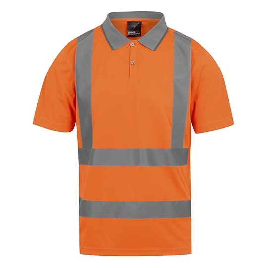 Koszulka Polo Meska Odprowadzajaca Wilgoc Hi-Vis RG271 - Orange
