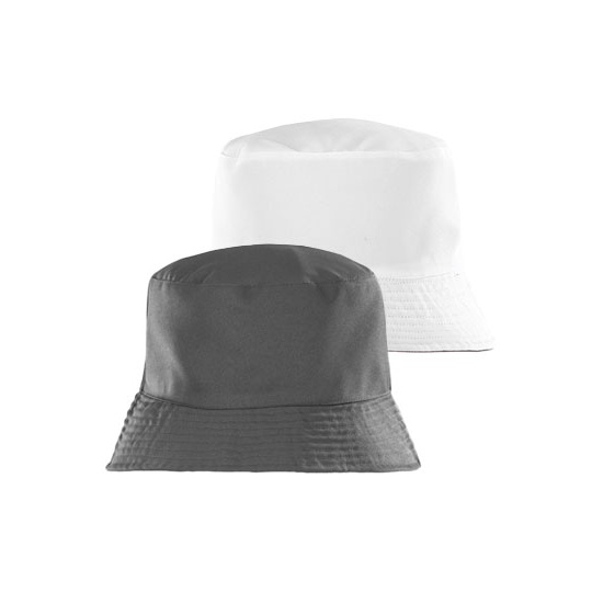 Kapelusz Dwustronny Bucket Poliester z Recyklingu RT985 - Grey & White