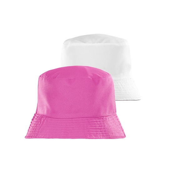 Kapelusz Dwustronny Bucket Poliester z Recyklingu RT985 - Pink & White
