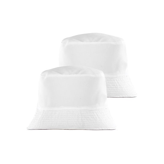 Kapelusz Dwustronny Bucket Poliester z Recyklingu RT985 - White & White