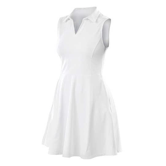 Damska sukienka sportowa slim RT799F - White