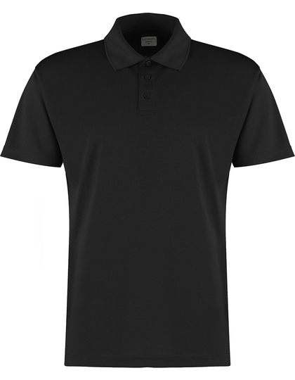 Koszulka Polo Męska Klasyczna Odprowadzajaca Wilgoc K455 - Black
