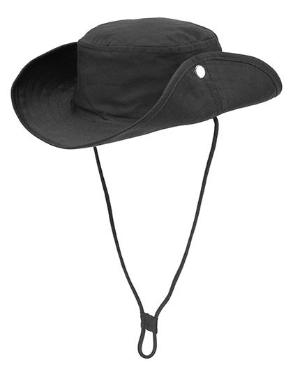 Kapelusz Safari Bawelniany Organiczny NE93062 - Black