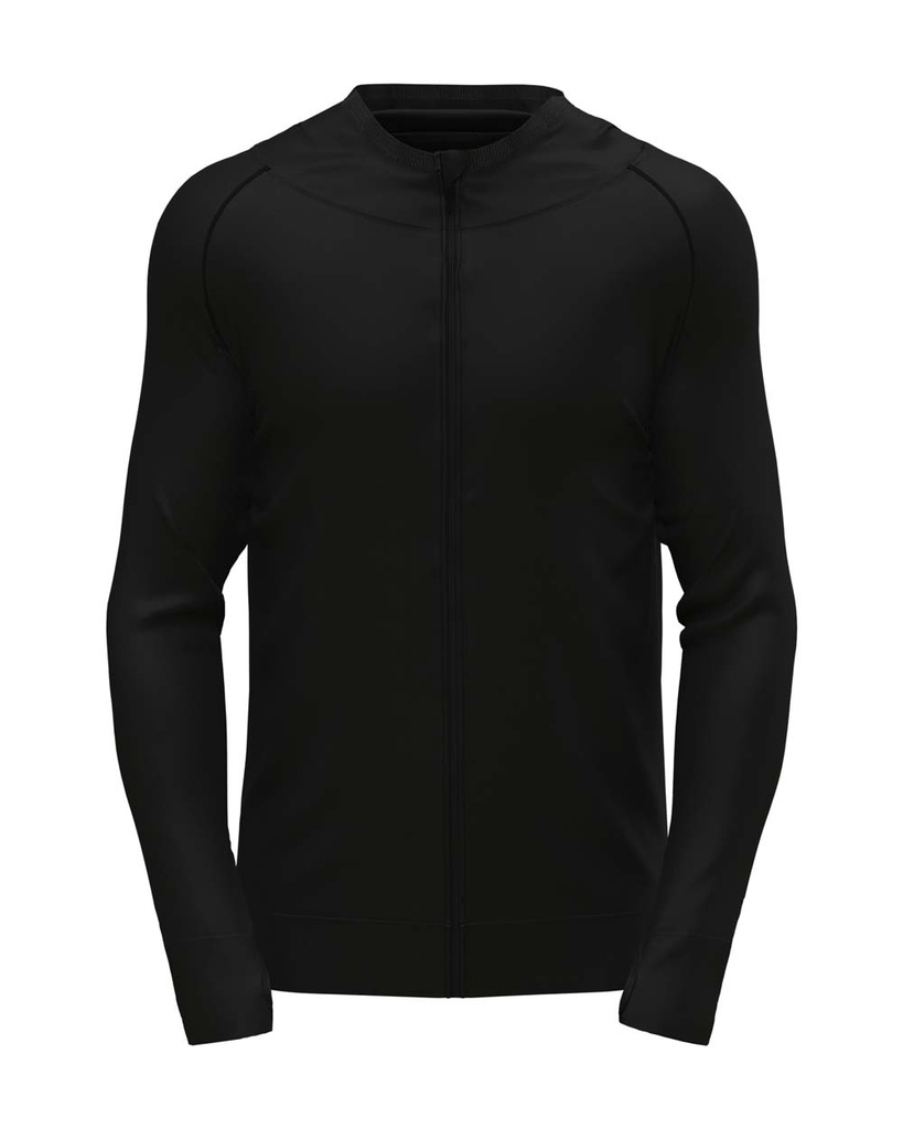 Kurtka Sportowa Bezszwowa Zapinana na Zamek S8870 - Black Opal