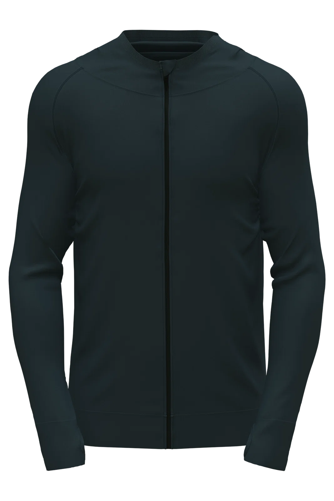 Kurtka Sportowa Bezszwowa Zapinana na Zamek S8870 - Blue Midnight