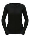 Bezszwowa kurtka sportowa damska z kapturem S8970 - Black Opal