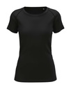 Bezszwowa koszulka sportowa damska S8960 - Black Opal