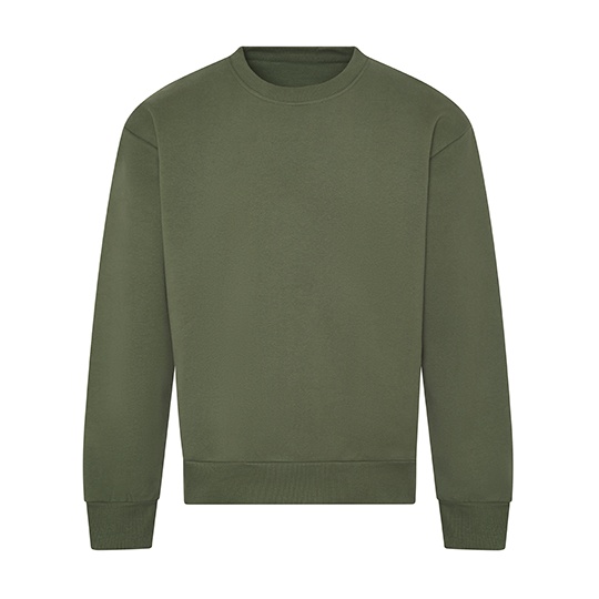 Bluza Oversize Gruba Bawełniana JH123 - Earthy Green