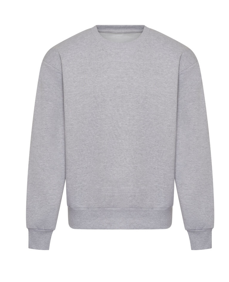 Bluza Oversize Gruba Bawełniana JH123 - Heather Grey