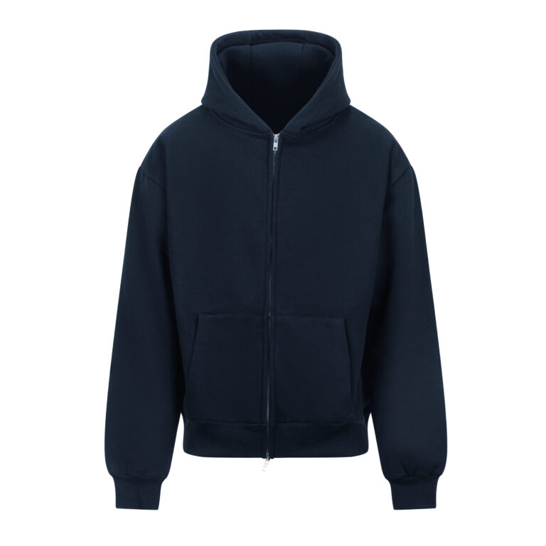 Bluza Oversize Bawełniana Gruby Material JH125 - New French Navy
