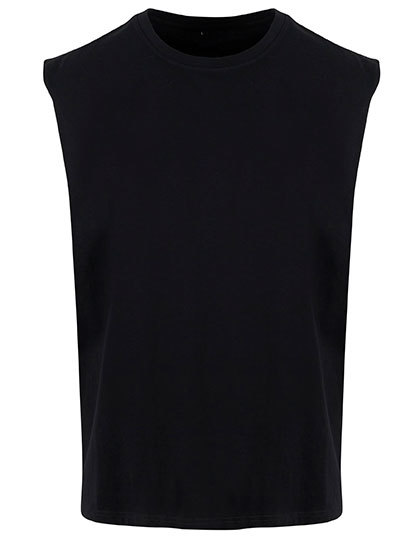 Koszulka bez rekawow Oversize Bawelniana NM016 - Black