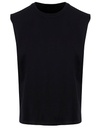 Koszulka bez rekawow Oversize Bawełniana NM016 - Black