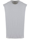 Koszulka bez rekawow Oversize Bawełniana NM016 - Light Asphalt