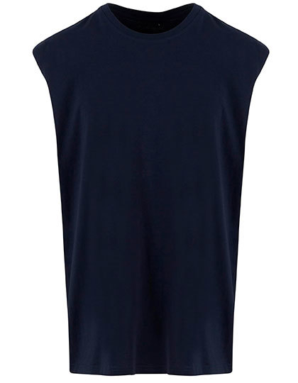 Koszulka bez rekawow Oversize Bawelniana NM016 - Navy