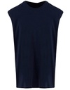 Koszulka bez rekawow Oversize Bawełniana NM016 - Navy