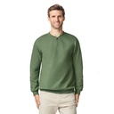 Bluza Klasyczna Bawełniana z Zamkiem 1 4 GSF008 - Military Green
