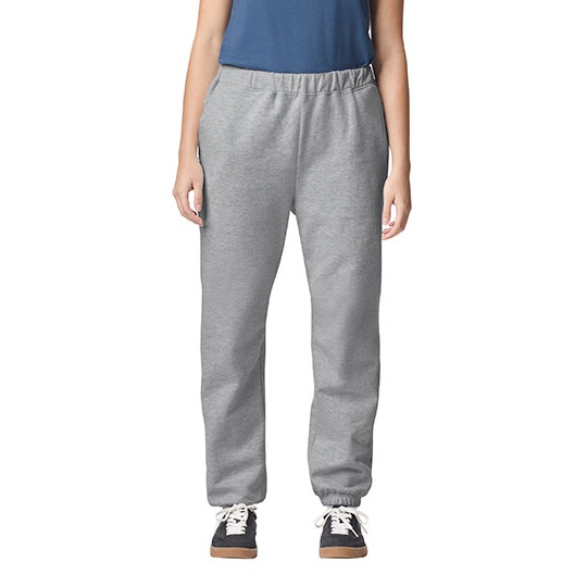 Spodnie Dresowe Klasyczne Bawelniane GSF100 - Sport Grey (Heather)