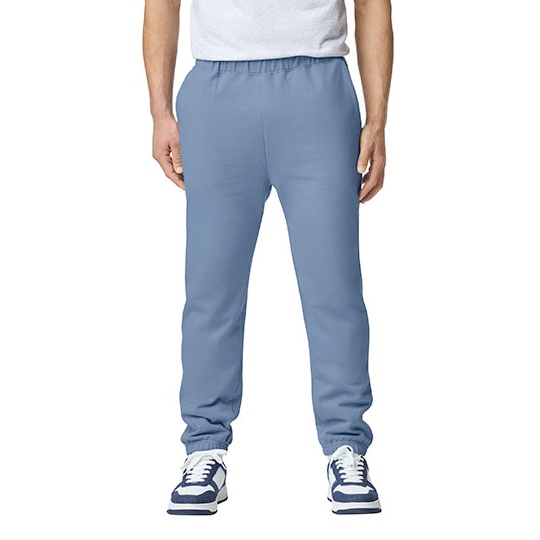 Spodnie Dresowe Klasyczne Bawelniane GSF100 - Stone Blue