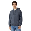 Bluza Rozpinana Klasyczna Bawełniana Szczotkowana GSF600 - Dark Heather