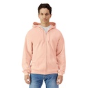 Bluza Rozpinana Klasyczna Bawełniana Szczotkowana GSF600 - Dusty Rose