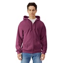 Bluza Rozpinana Klasyczna Bawełniana Szczotkowana GSF600 - Maroon