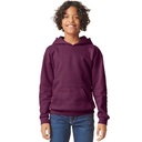 Bluza Klasyczna Z Kapturem Bawelniana Szczotkowana GSF500K - Maroon