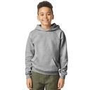 Bluza Klasyczna Z Kapturem Bawełniana Szczotkowana GSF500K - Sport Grey (Heather)