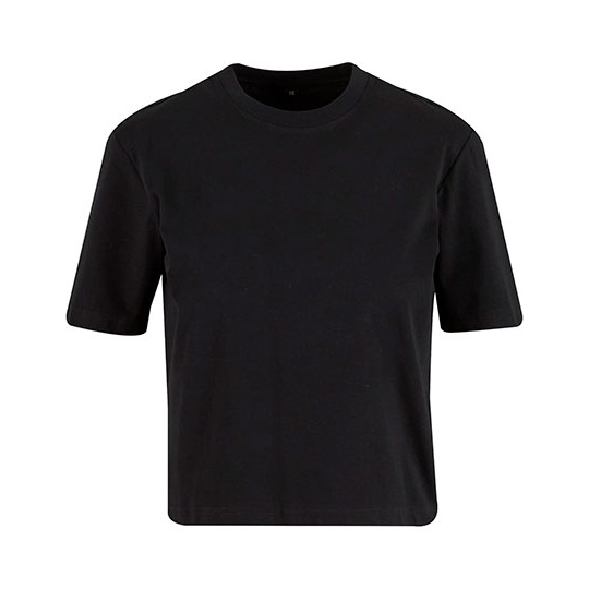 Damska Koszulka Oversize Bawelna Sorona BY369 - Black