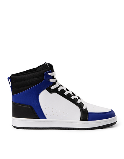 Buty Koszykarskie Poliuretanowe RY8323 - Black 02 & White 01 & Royal Blue 05