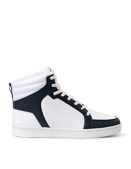 Buty Koszykarskie Poliuretanowe RY8323 - White 01 & Navy Blue 55