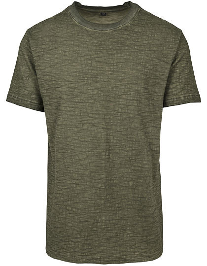 T-shirt klasyczny BY072 - Olive (Spray Dye)