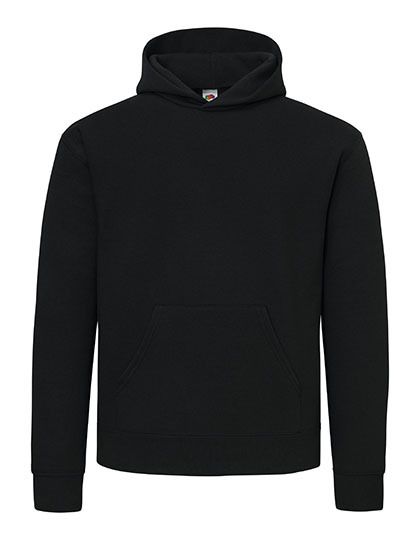 Bluza z Kapturem Klasyczna Szczotkowana F278 - Black