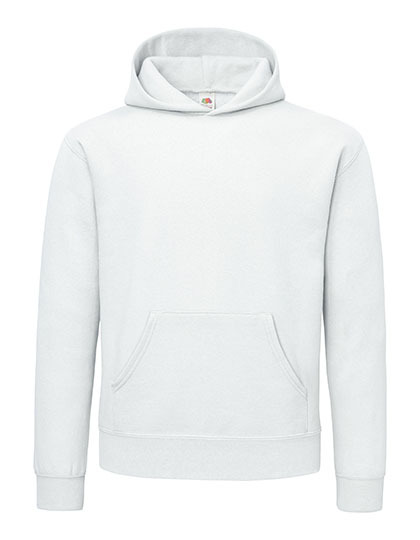 Bluza z Kapturem Klasyczna Szczotkowana F278 - White