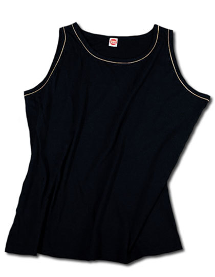 Tank Top Meski Klasyczny Bawelniany Dzersej HY7000 - Black
